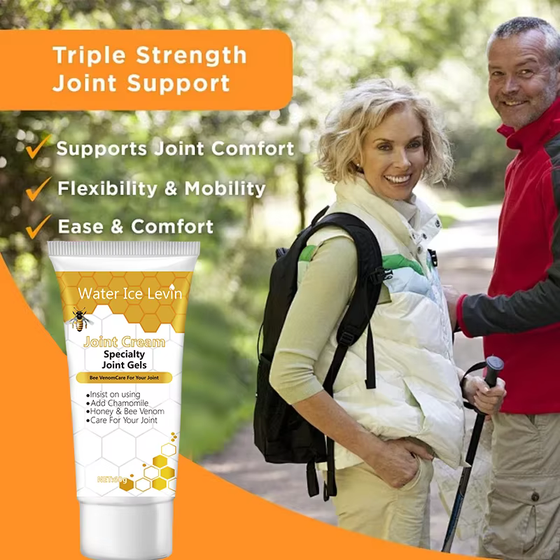 Crème Corporelle Raffermissante Hydratante au Venin d'Abeille Collagène Acide Hyaluronique Miel Apaisante Hypoallergénique 60g pour Tous Types de Peau Quotidien