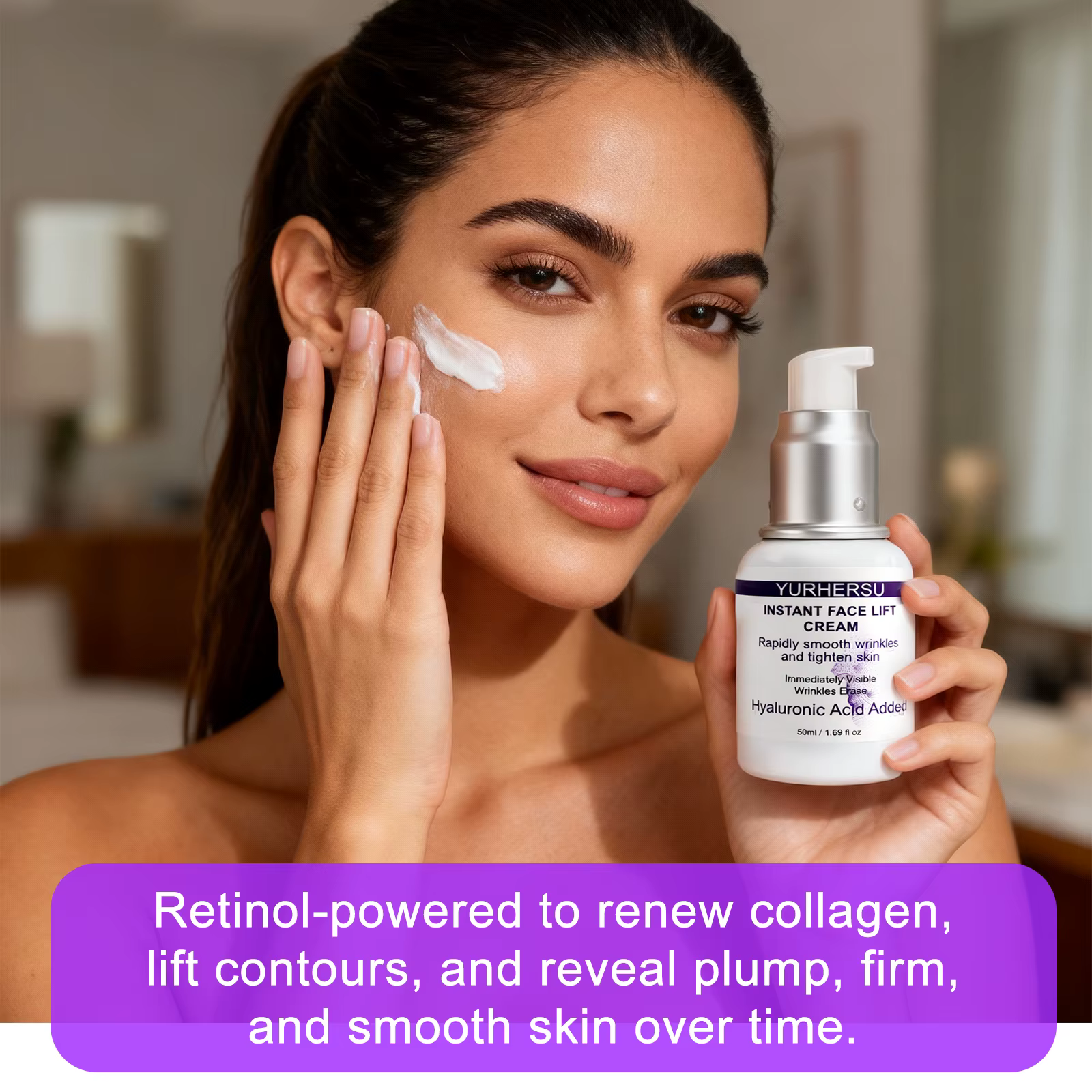 Crème raffermissante au rétinol pour le visage et le cou