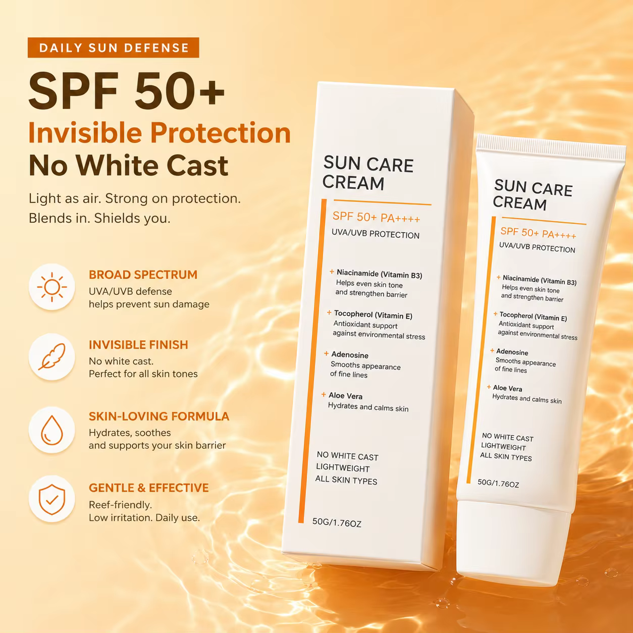 Crème solaire Invisible Fit SPF50