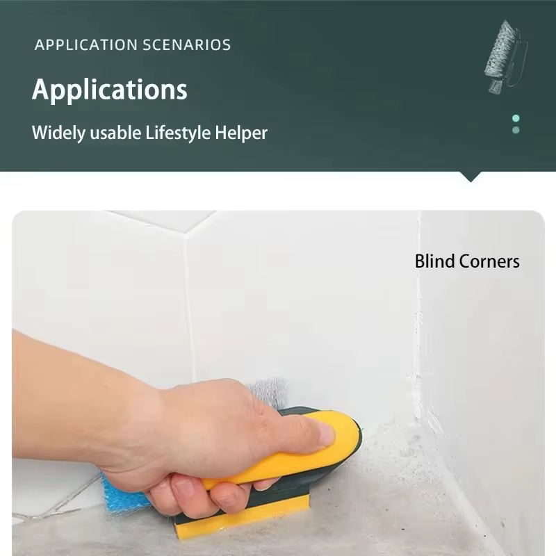 Brosse de nettoyage pour fentes, grattoir de nettoyage en profondeur, outil de nettoyage pour joints de sol, coins de salle de bain, toilettes et carrelages domestiques