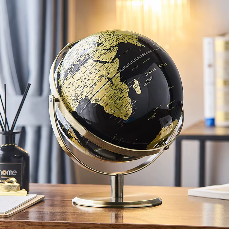 Globe terrestre, carte du monde, démonstration pédagogique, bureau, étude, salon, décoration de la maison, fournitures de bureau, 14/20/23 cm, anglais