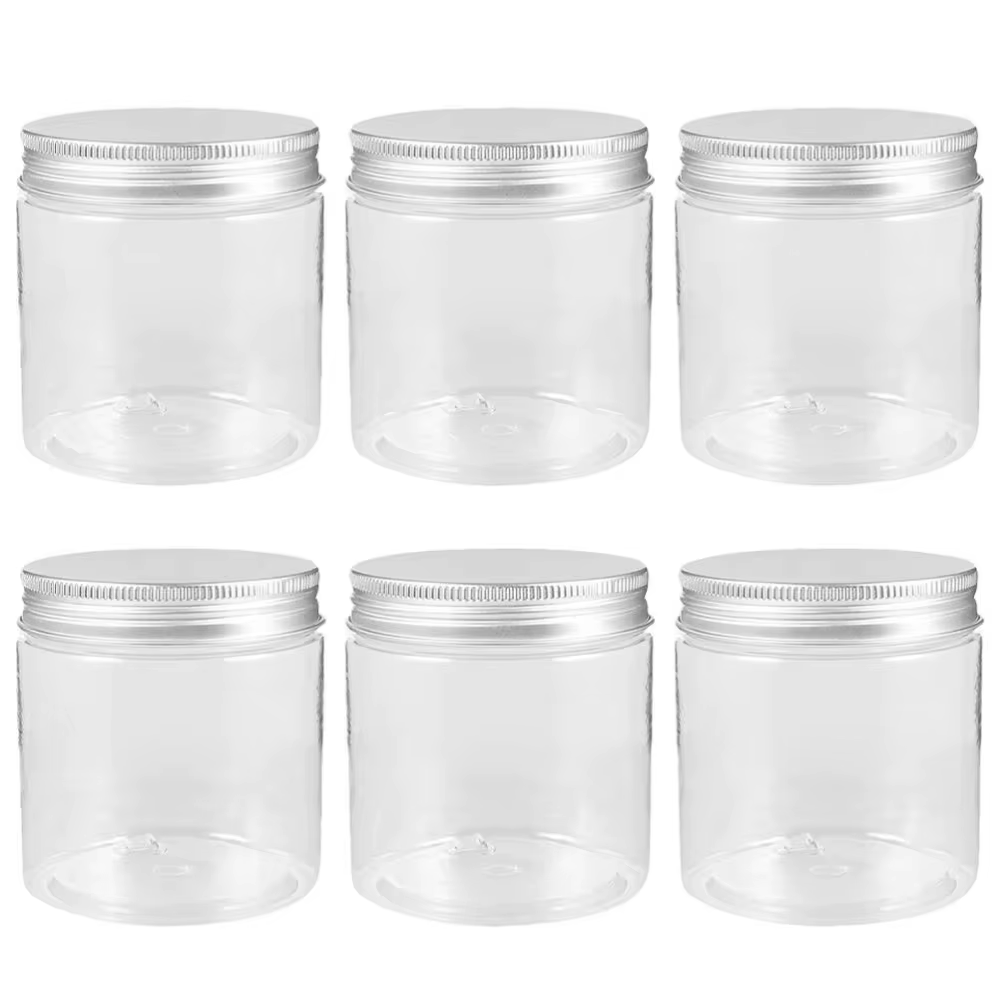 6 pcs/lot 80 ml couvercle en aluminium pots de crème Mini