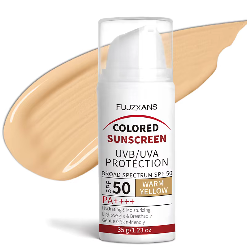 Crème solaire teintée - Effet peau de verre instantané