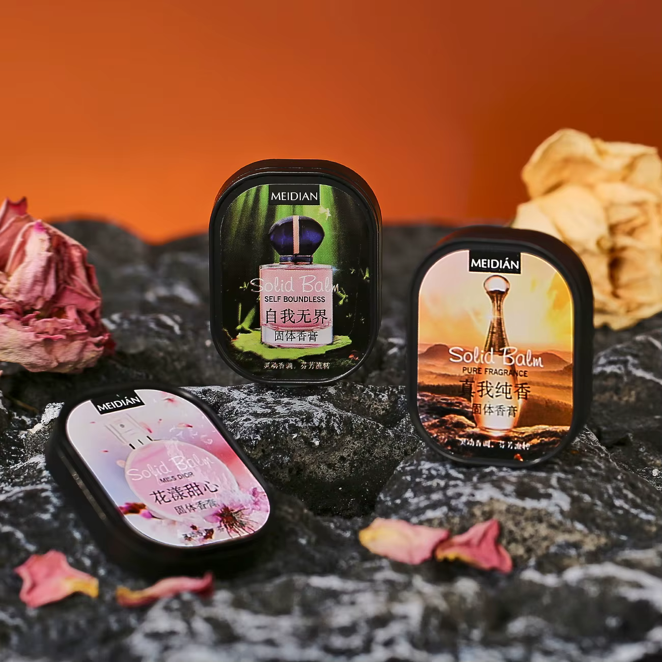 Crème parfumée solide, parfum longue durée
