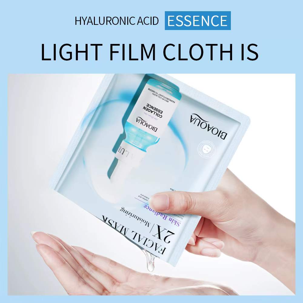 20 pièces/5 pièces Centella collagène masque Facial VC hydratant rafraîchissant feuille masques acide hyaluronique