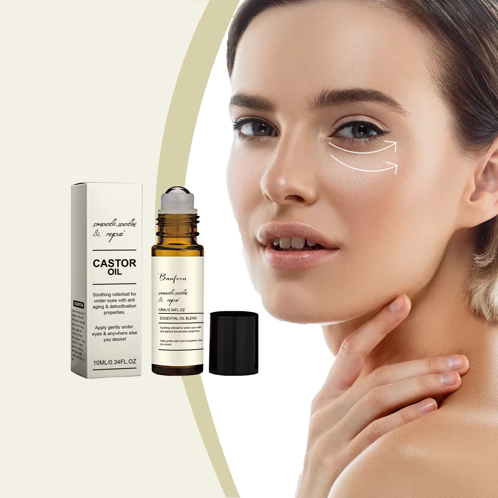 Sérum pour les yeux à l'huile de ricin