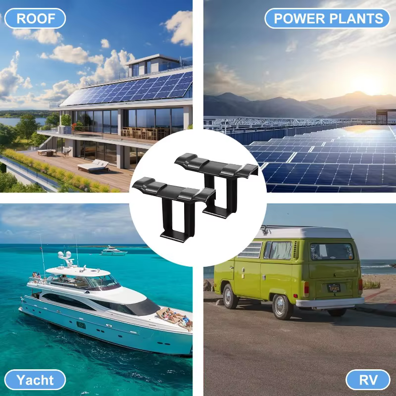 Clip de drainage pour panneaux solaires – Modules photovoltaïques – Clip de nettoyage – Clips anti-boue – Modules de drainage – Clip de décharge d'eau solaire