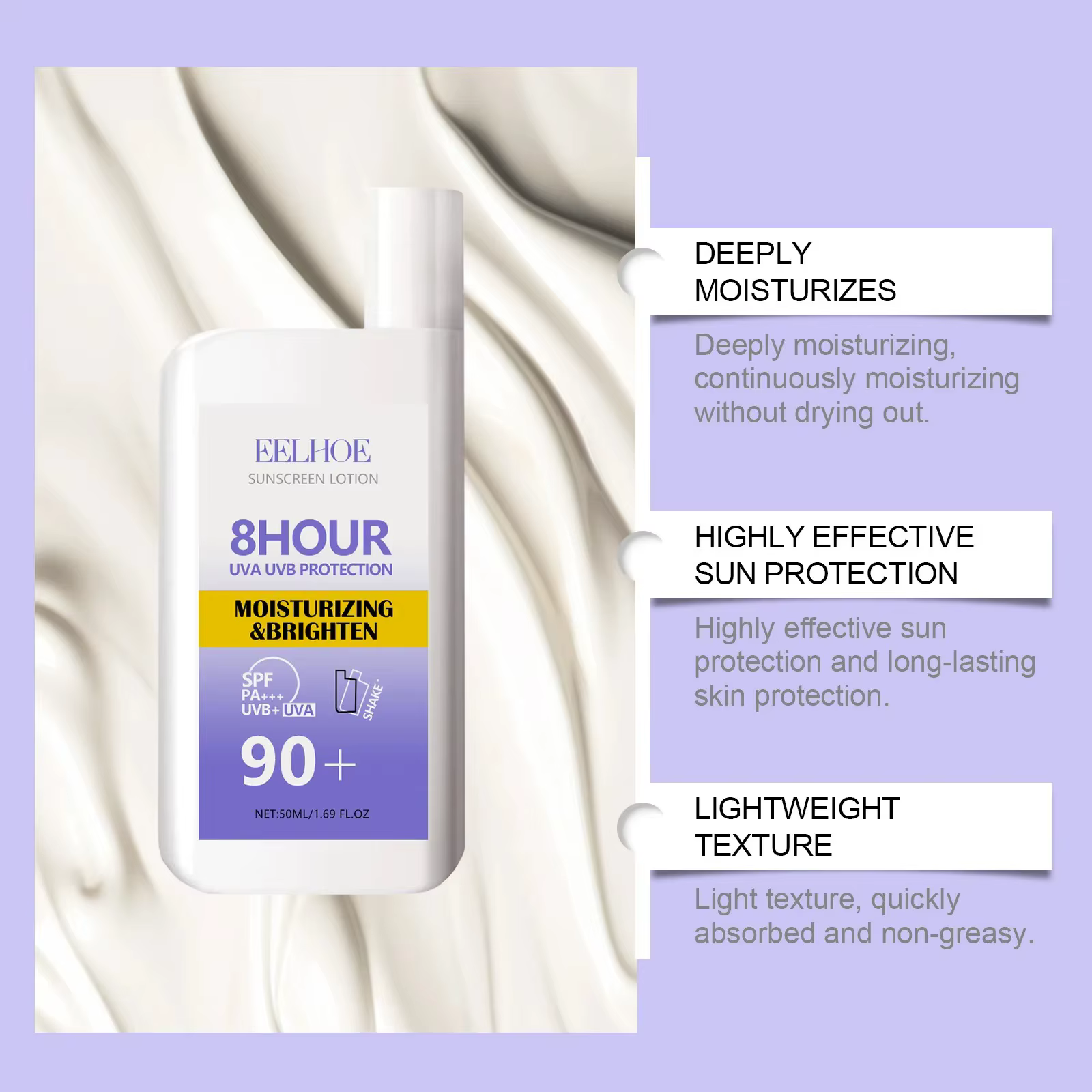 Crème solaire Spf 90 +