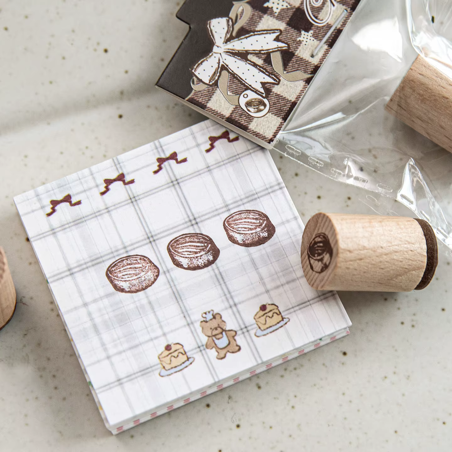 Mini tampons décoratifs mignons pour journaux, motifs alimentaires adorables et de haute qualité pour les check-ins DIY