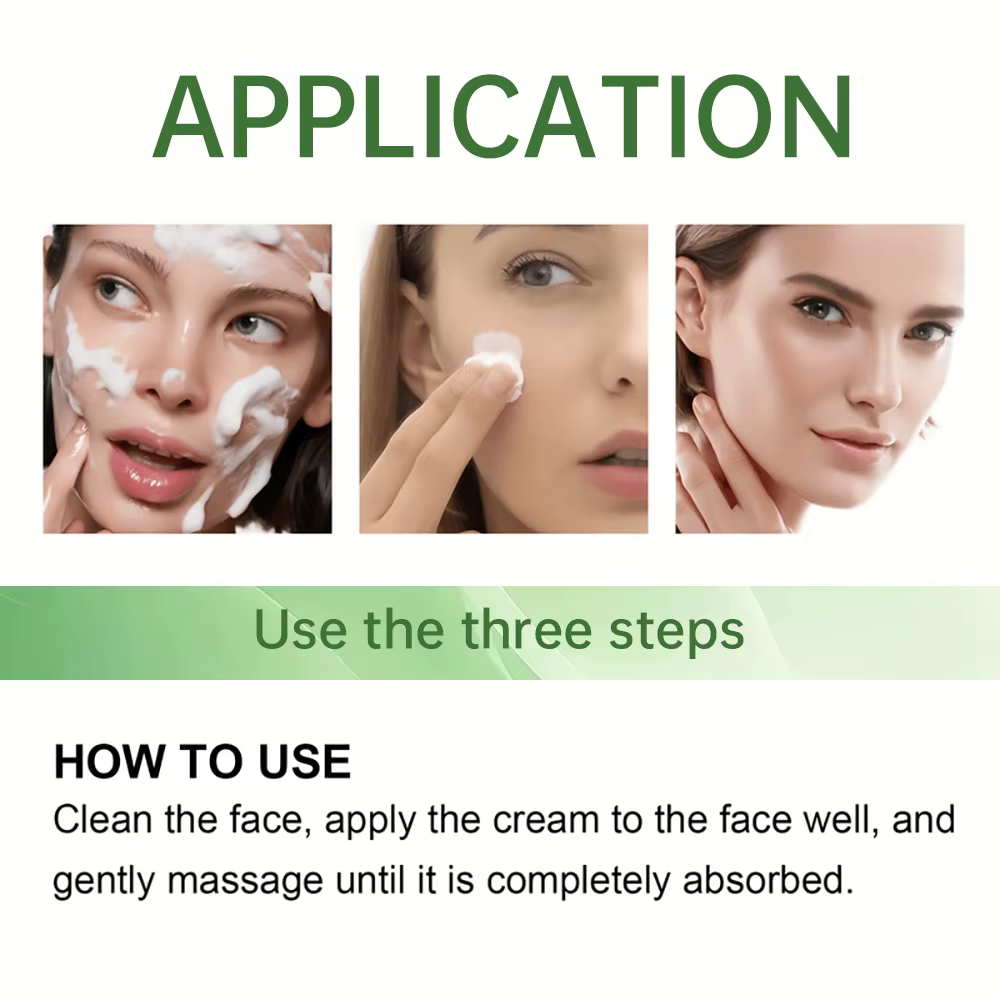 SUYARUN Crème pour le visage à l'huile d'arbre à thé et à l'acide salicylique au thé vert - Traitement de l'acné