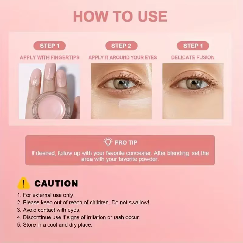 Correcteur éclaircissant hydratant pour les yeux et crème contre le contour