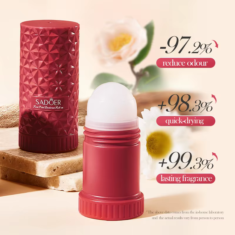 SADOER parfumé Anti odeur crème pour le corps rouleau-On perles Anti-transpiration inodore parfum aisselles cou déodorant soins de la peau