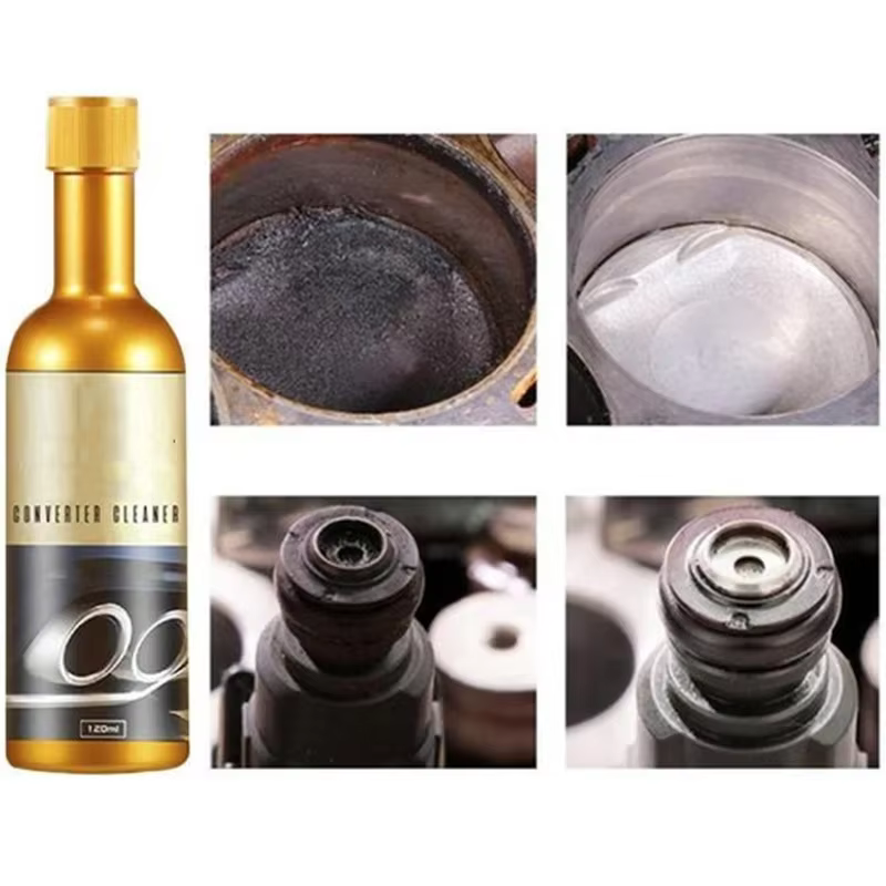 Convertisseur catalytique de voiture personnalisable, 120ml, nettoyeurs, catalyseurs, nettoyeur Automobile, accélérateurs de moteur, CSV, facile à nettoyer
