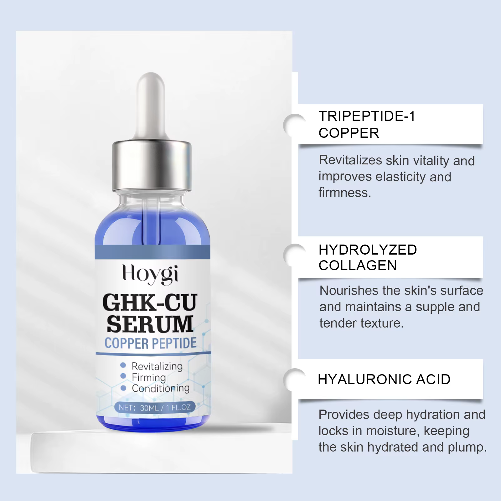 Ensemble Crème et Sérum Visage au Cuivre Peptidique – Soin Raffermissant