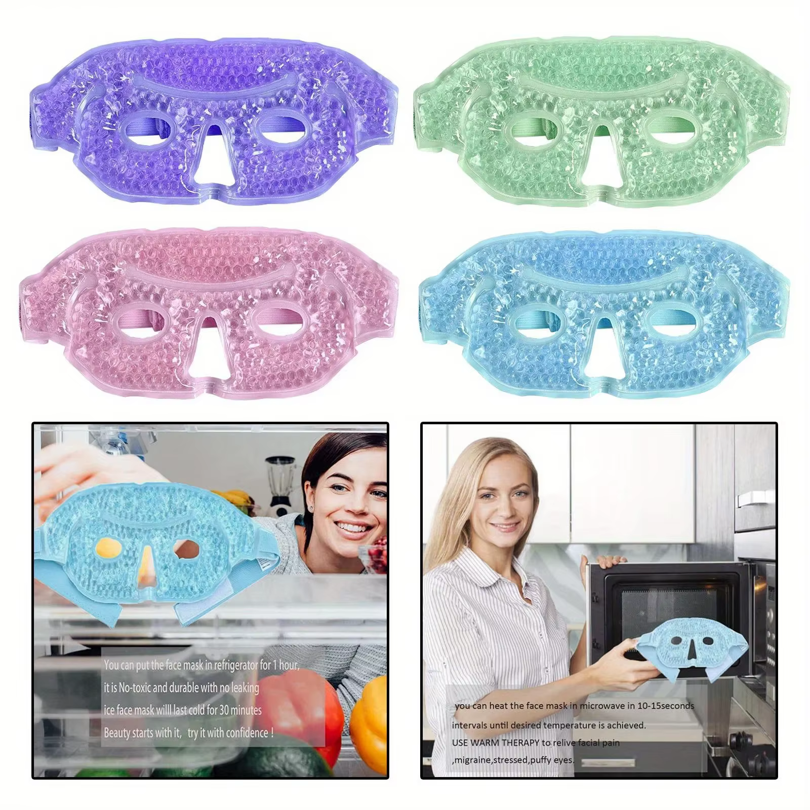 Masque Facial en Gel, Pack froid