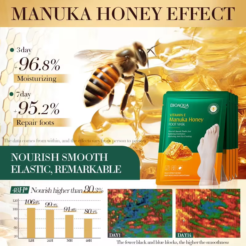 Masque pour les pieds à la vitamine E