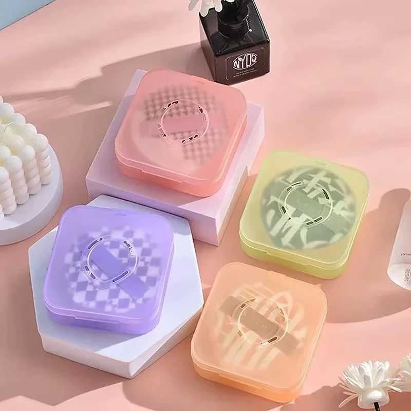 Boîte à coussinets d'air portables pour éponge à poudre – Pochette de maquillage pour fond de teint BB Cream