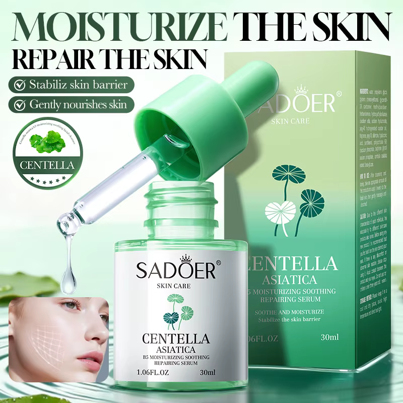 Sérum Visage à la Centella Asiatica : Réduit les Rougeurs
