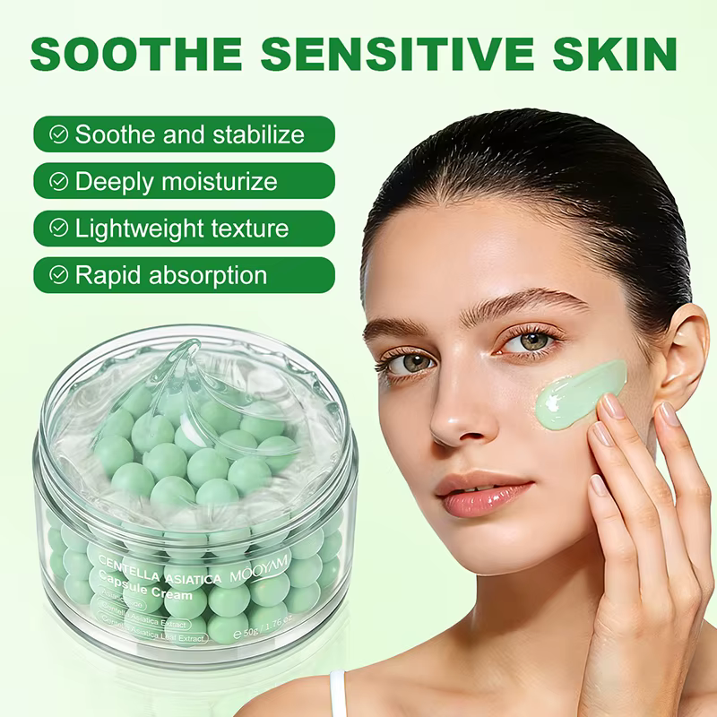 Crème Visage Coréenne en Capsules avec Centella & Astaxanthine