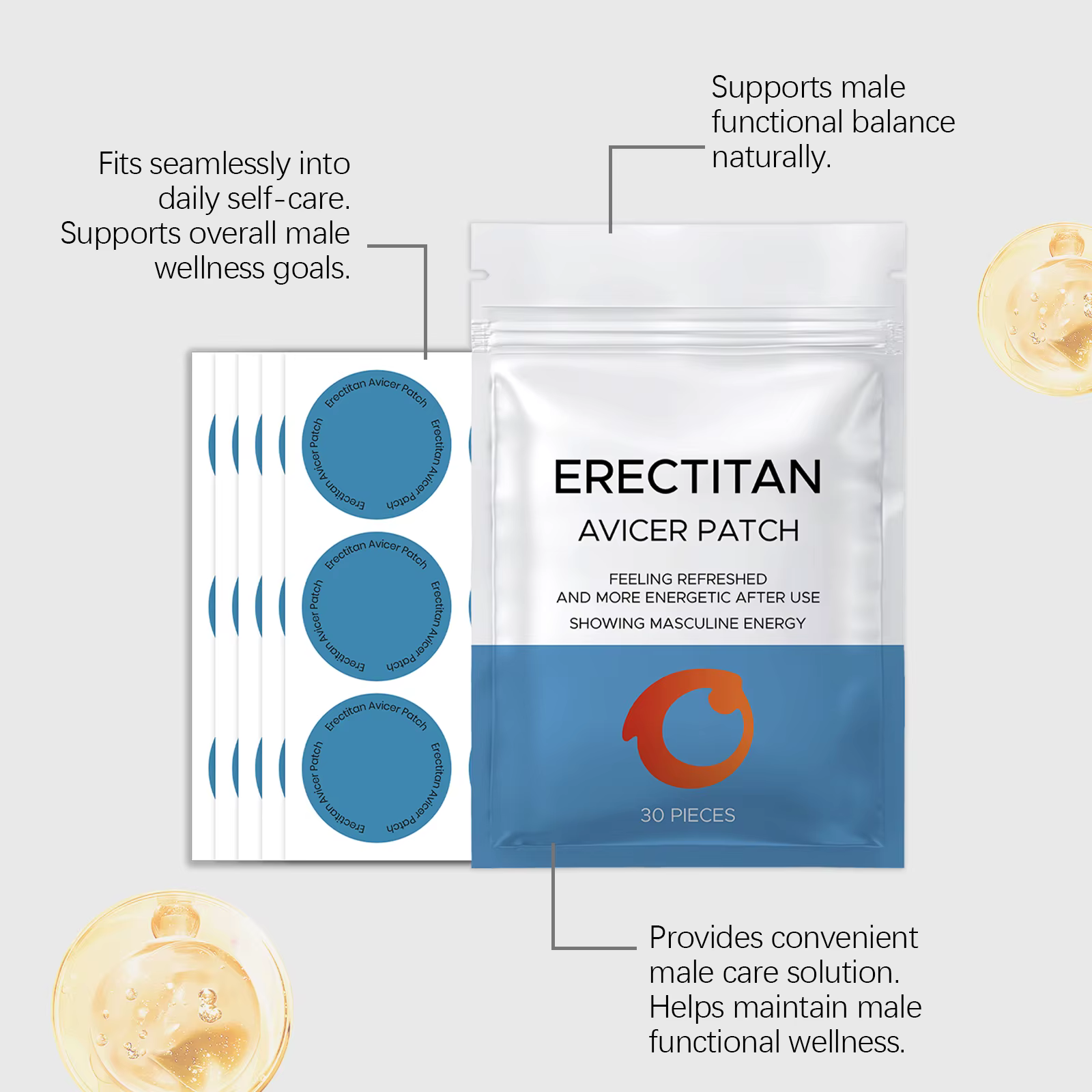 Patch de santé pour hommes