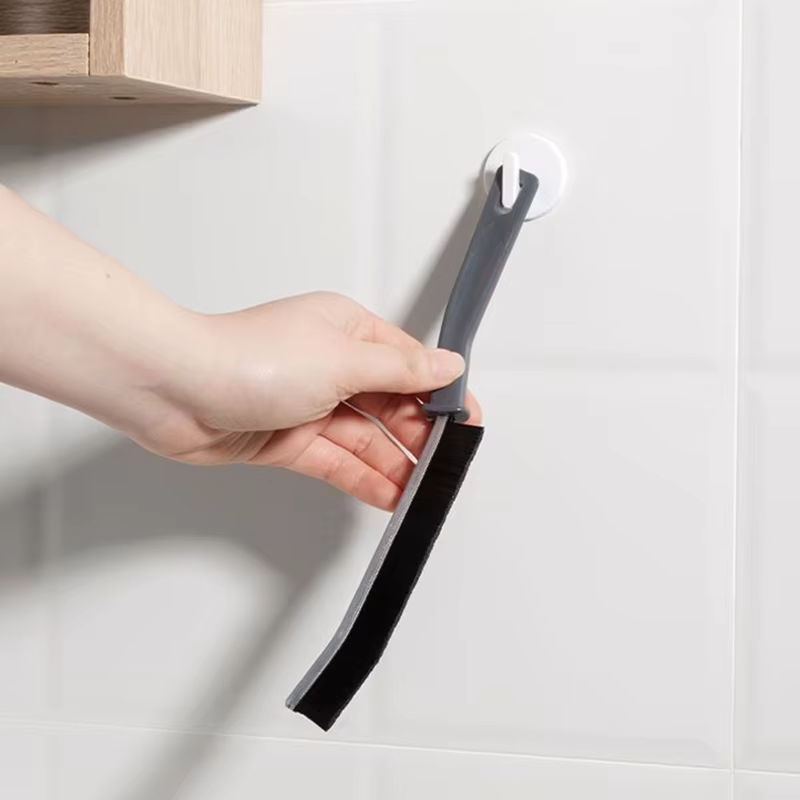 Brosse de nettoyage Durable pour le coulis, brosses de nettoyage pour joints de carrelage à poils durs, nettoyeur d'angle mort, outil de nettoyage de salle de bains et de cuisine