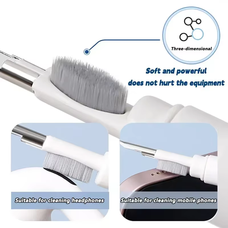 Kit de nettoyage pour Airpods Pro 1 2 3, outil de nettoyage multifonction avec brosse pour écouteurs sans fil, écouteurs Bluetooth