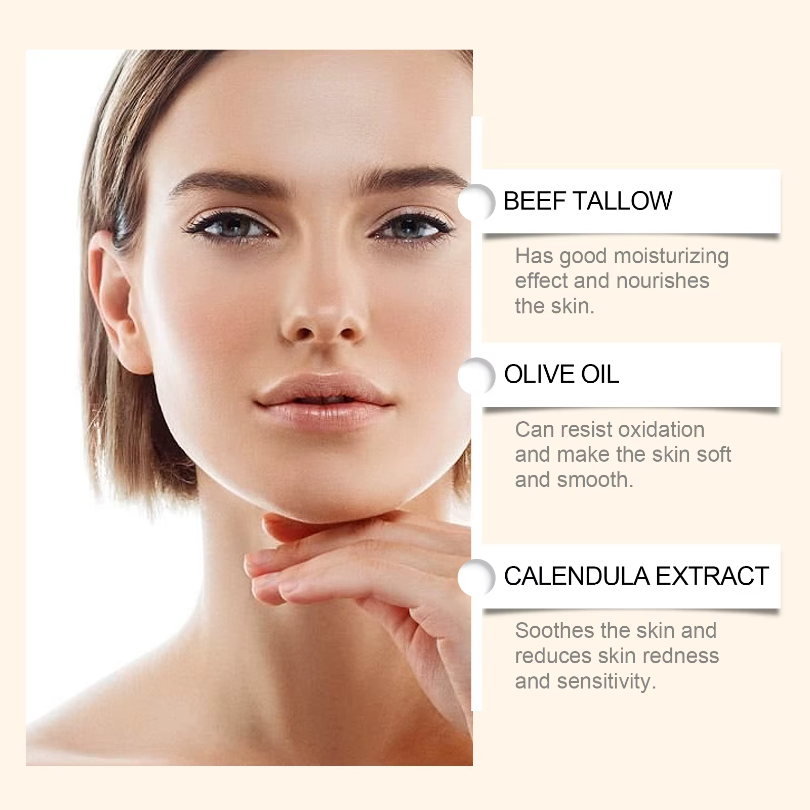 Crème fouettée pour le visage et le corps