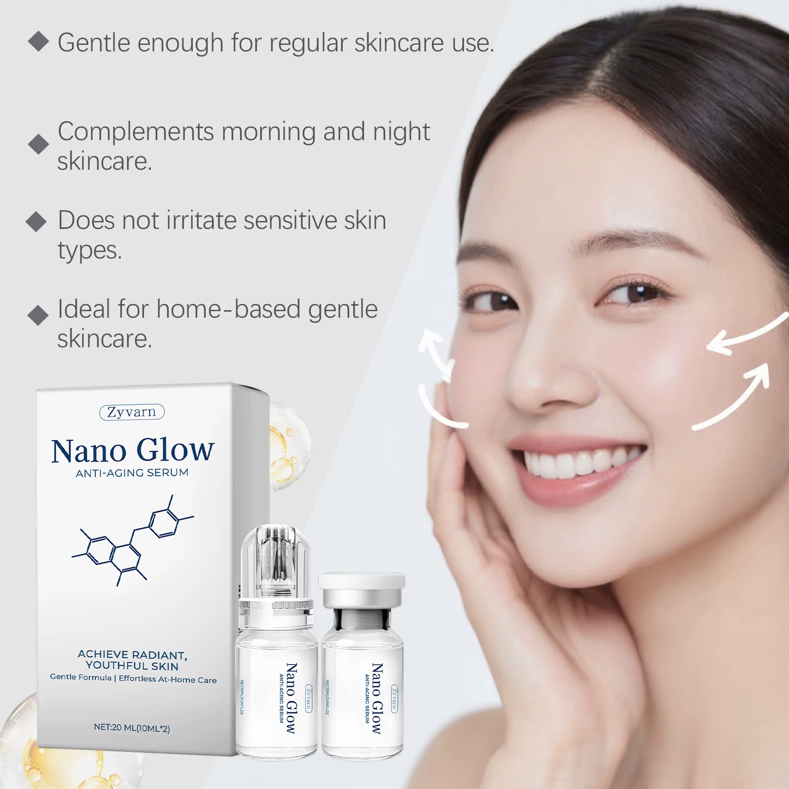 Sérum anti-âge à micro-aiguilles pour affiner les pores