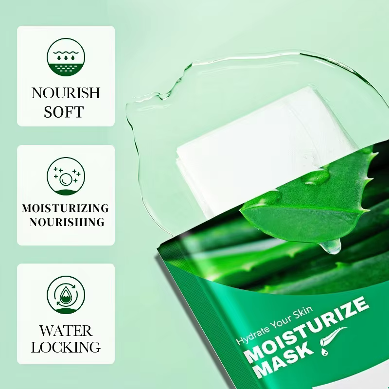 Masque hydratant à l'aloe vera en multi-pack