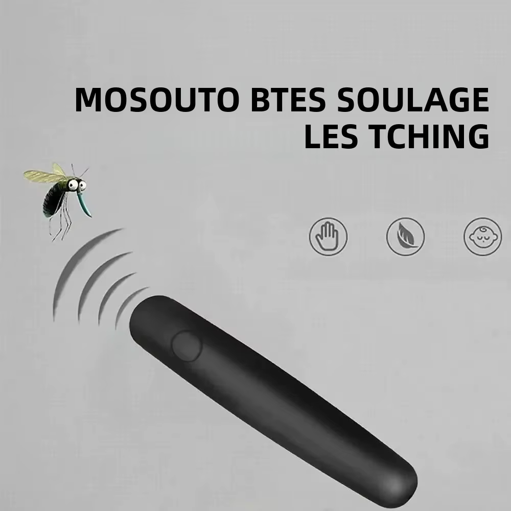 Stylo électronique anti-moustiques portable, soulagement des démangeaisons, des gonflements et de la douleur, outil de soulagement des piqûres d'insectes, pour le camping en plein air, les voyages, l'