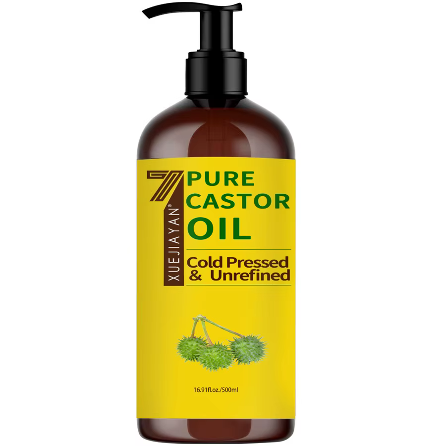 Huile de ricin 100 % pure pour la croissance des cils et des sourcils