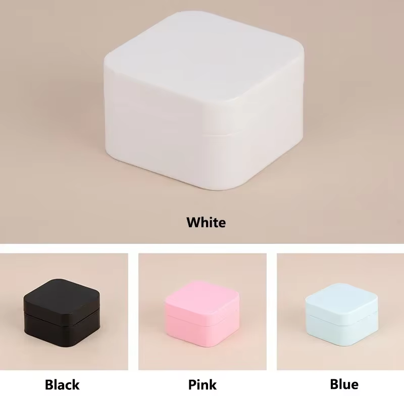 Pots à crème carrés conviviale rés en plastique