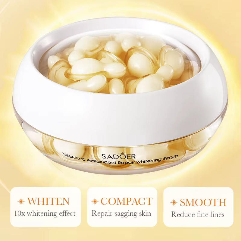 30 pièces SADOER Rose Sanil vitamine C visage sérum Capsule