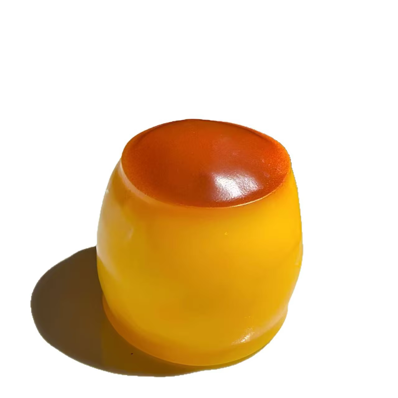 Ornement anti-stress ASMR en forme de pudding au caramel, fait main, sonore et croustillant, pour loisirs intérieurs et ambiance festive