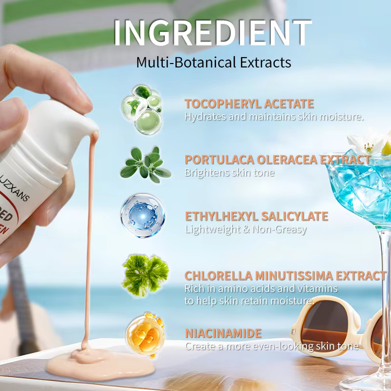 Crème solaire teintée - Effet peau de verre instantané