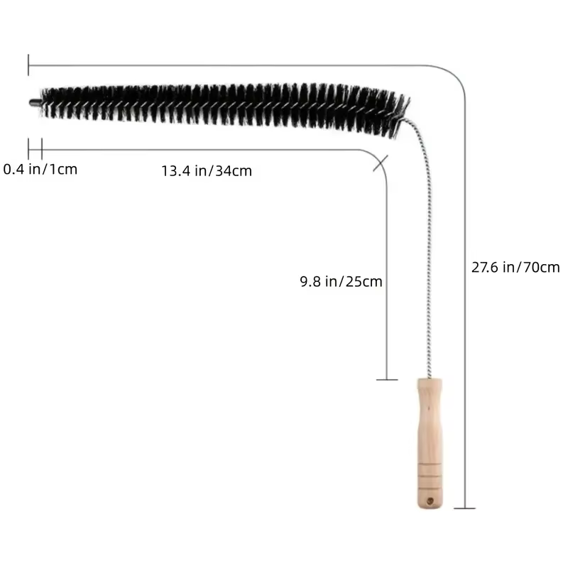 Kit de nettoyage des conduits de sèche-linge avec brosse anti-peluches pour nettoyer efficacement les conduits de sèche-linge obstrués