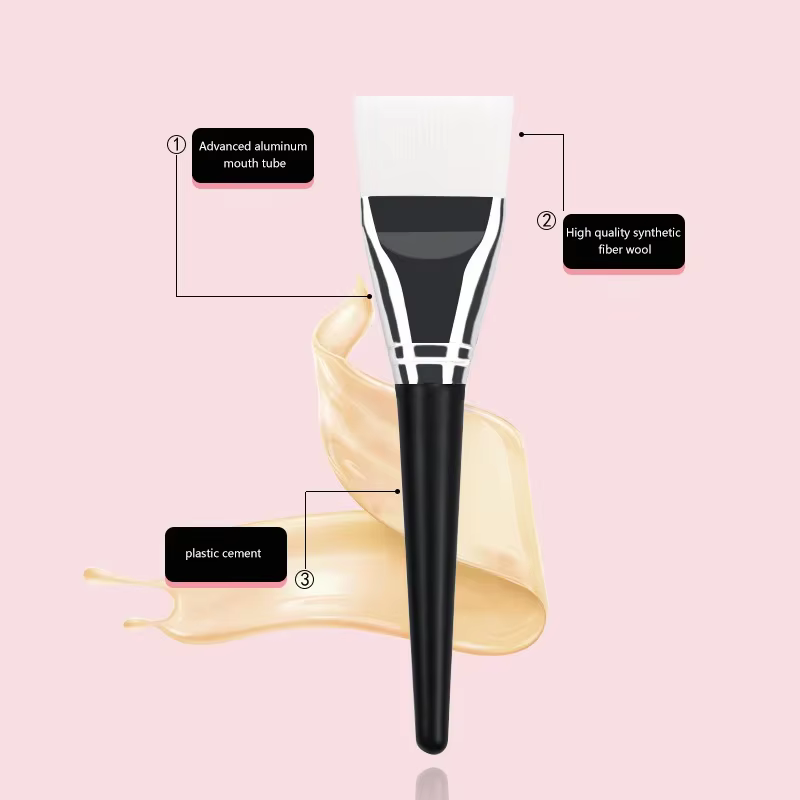 Pinceau plat fin pour masque facial