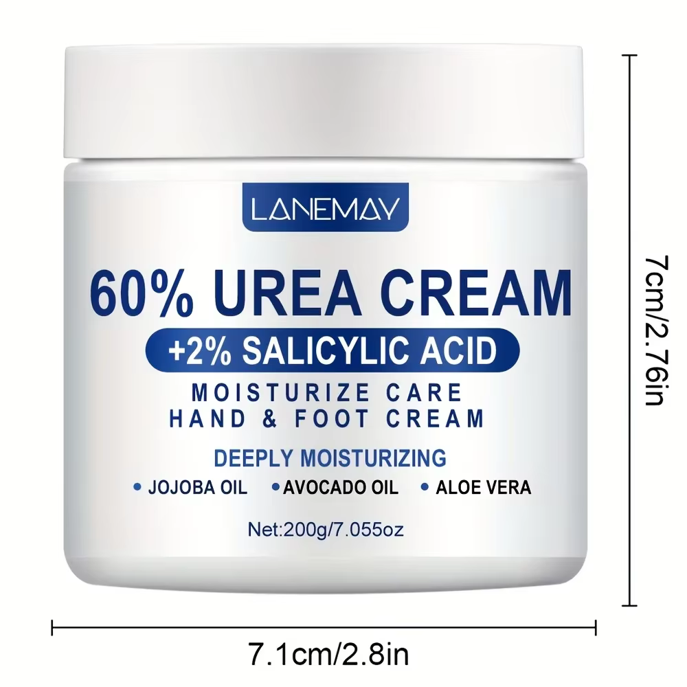 Crème d'urée 60 % pour les mains et les pieds