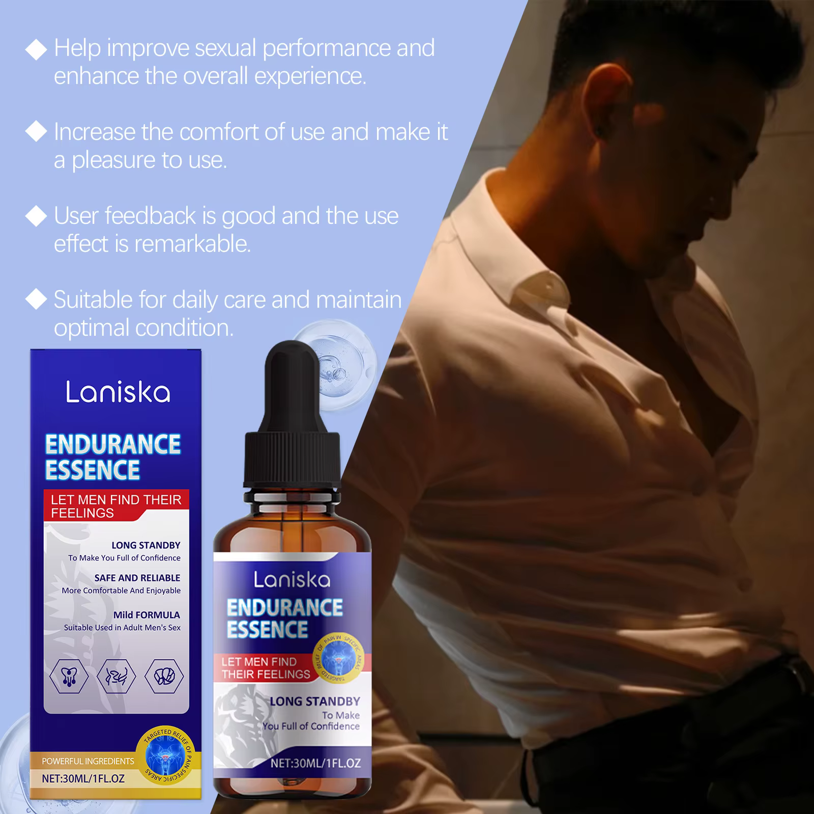 Essence de soin pour hommes