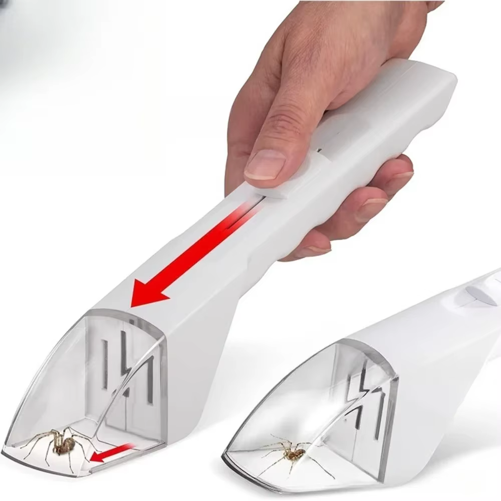 Attrape-insectes portatif Anti-morsures, attrape-araignée, pince à insectes d'abeille, dissolvant de parasites, pour la maison, capture des guêpes, grilles, facile à utiliser