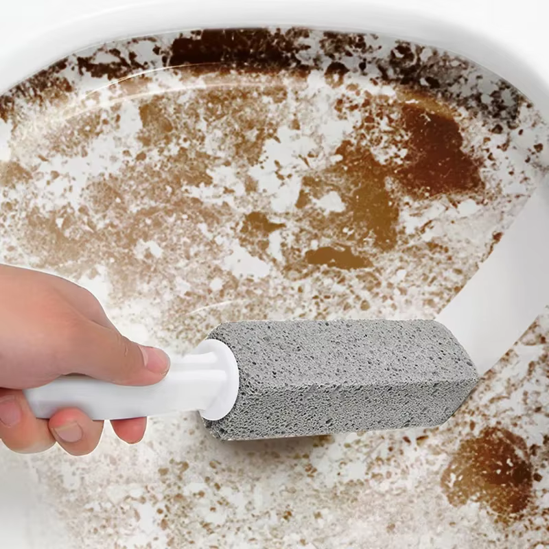 Brosse de toilette en pierre ponce, décontaminations en profondeur, brosse de nettoyage polyvalente, évier de carrelage, outils de nettoyage, dissolvant de taches au calcaire, 1 pièces
