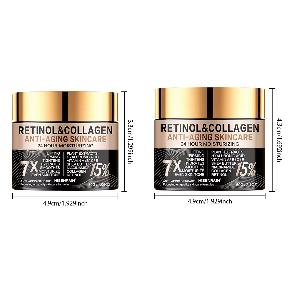 Crème visage au collagène au rétinol HISENRAIN – Hydratant intense anti-âge