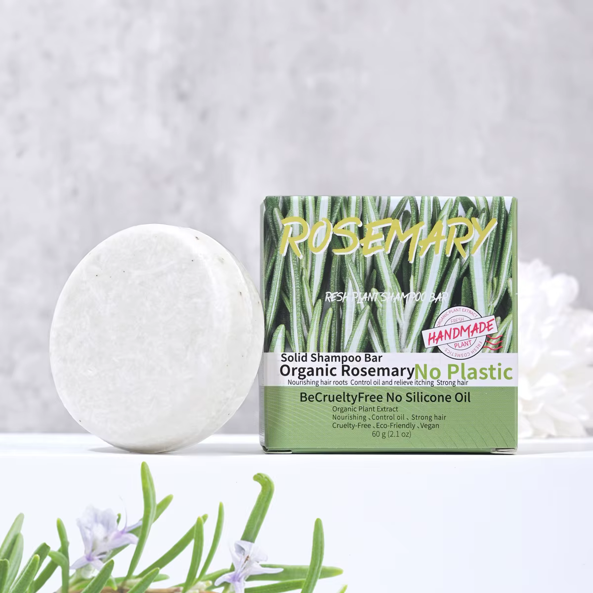 Savon shampoing au romarin au parfum naturel