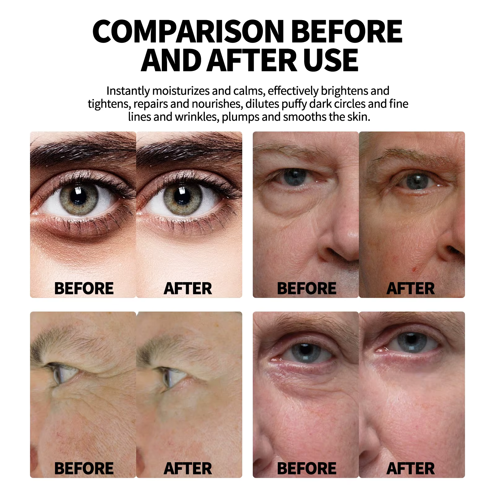 Crème pour les yeux au rétinol pour hommes