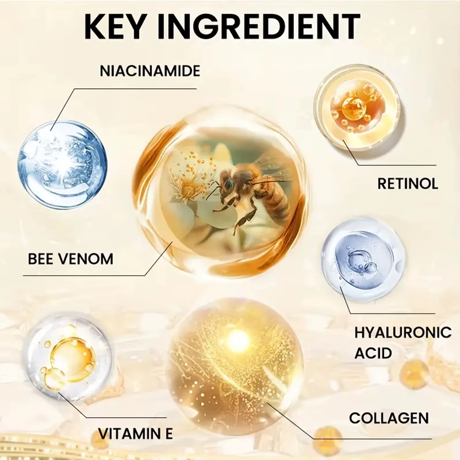 Bee Venom Crème liftante instantanée pour le visage