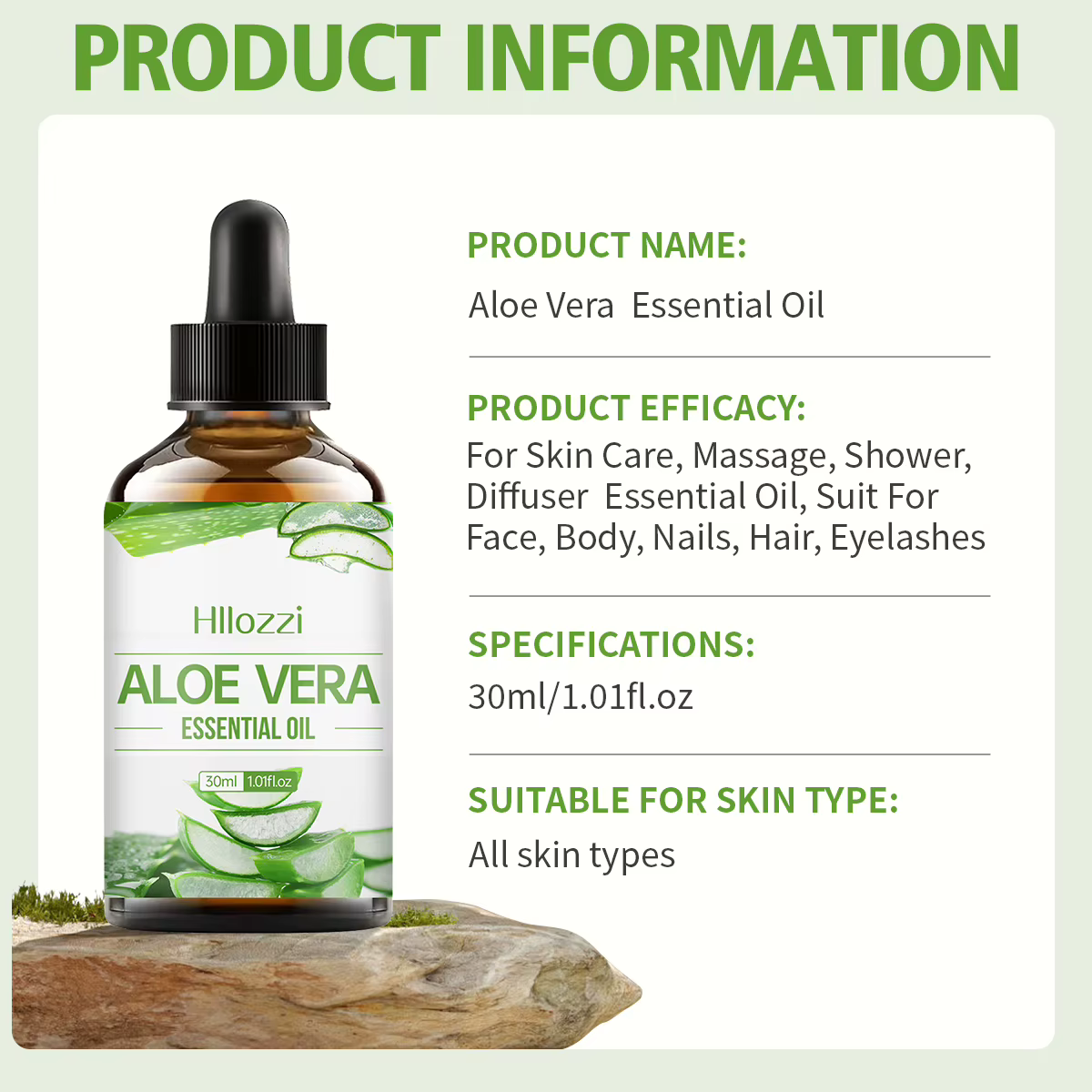 ALOE VERA ESSENTIAL OIL Facial de Aloe que mantiene la piel húmeda