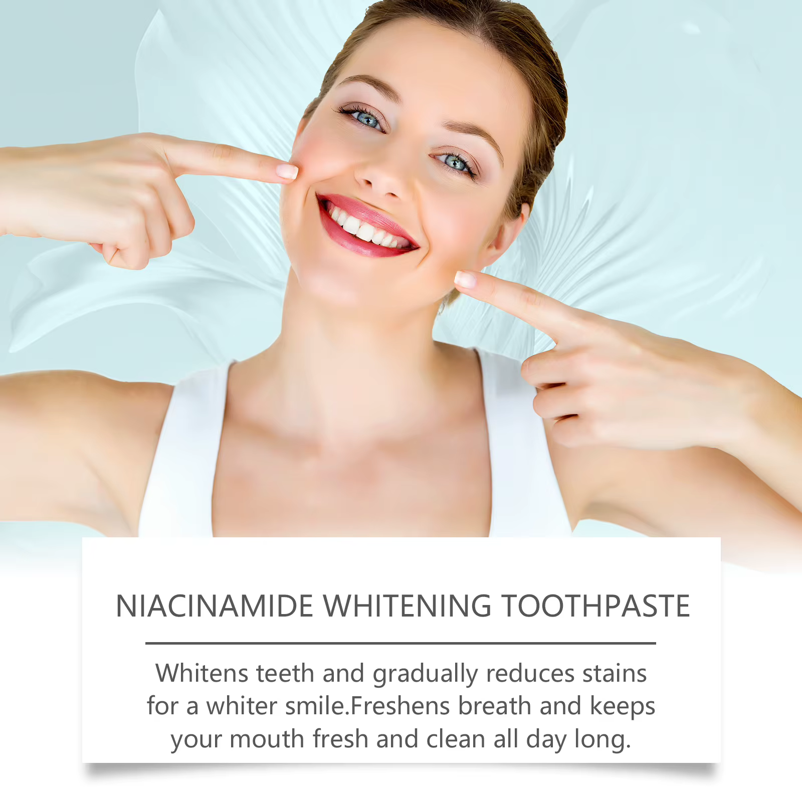 Dentifrice blanchissant, nettoyage en profondeur, rafraîchit l'haleine, répare les dents et les gencives, élimine la plaque dentaire, élimine les taches, élimine la mauvaise haleine, soins bucco-denta
