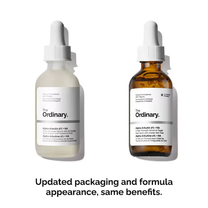 Alpha Arbutin 2% + HA 30ml Sérum Minimise L'apparence des Taches Foncés et Décoloration Hydrate La Peau