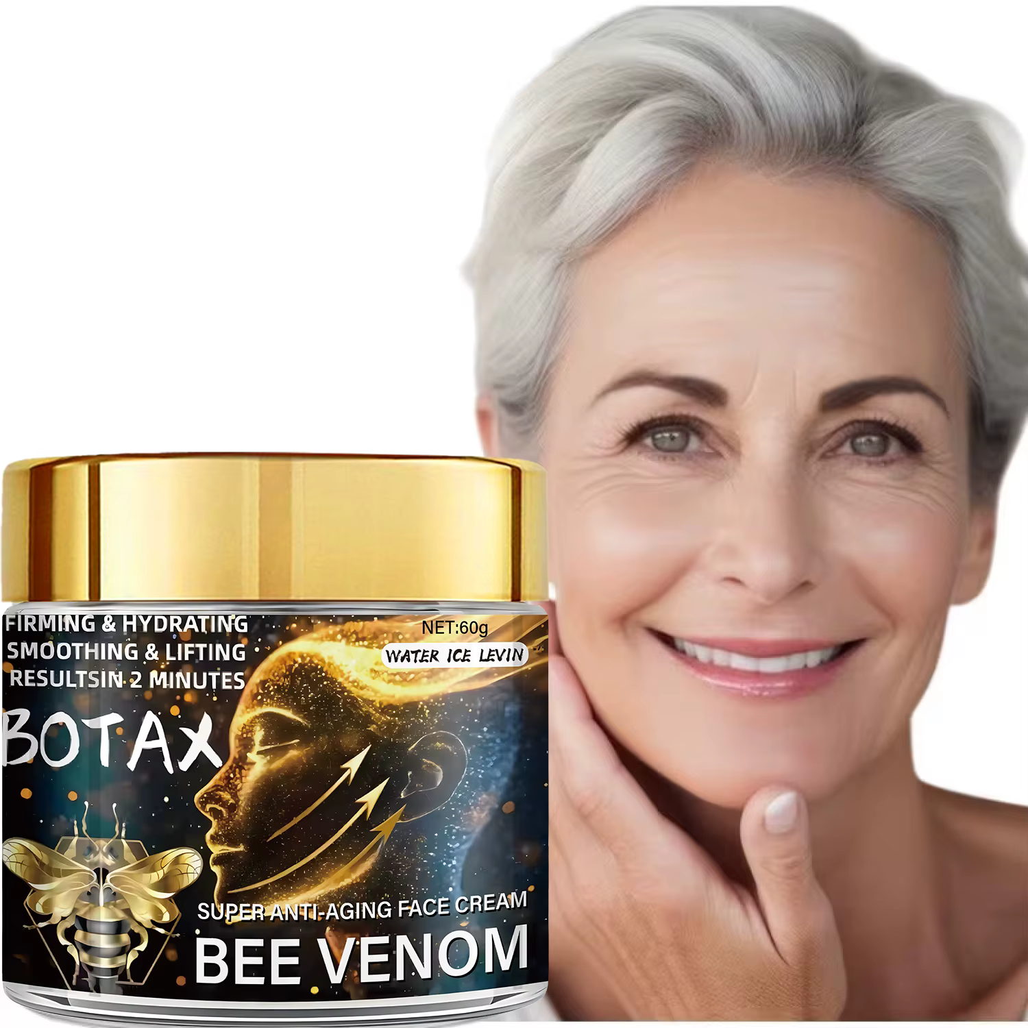 Crème anti-rides au venin d'abeille BOTAX : résultats en 2 minutes