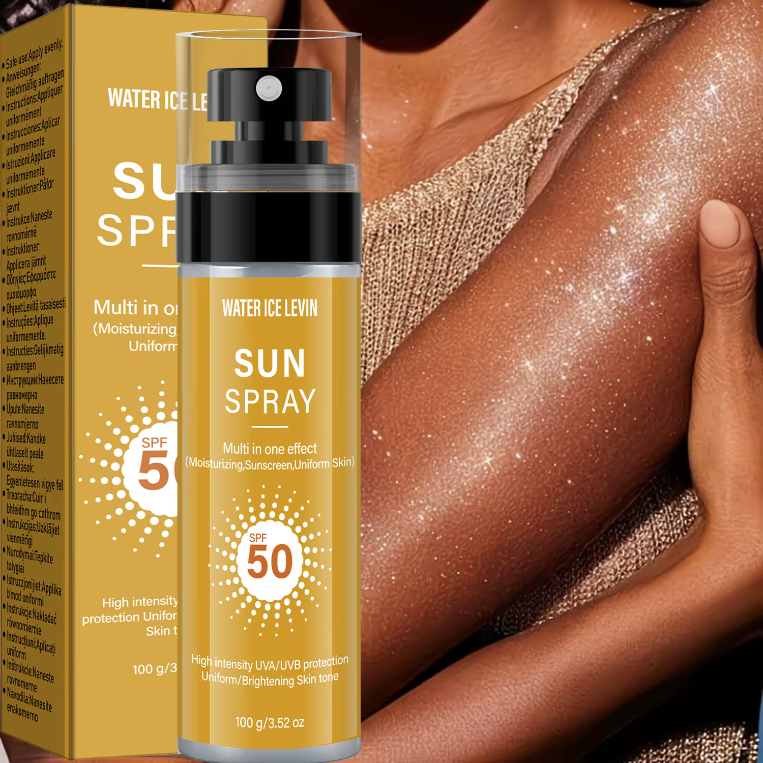 Water ice levin Spray Solaire SPF50 Crème